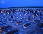 پاسداشت کشته های جنگ به مناسبت عید نوروز در شهر کوبانی