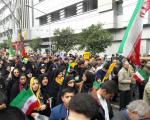 حضور زنان در راهپیمایی 22 بهمن شهر ساری
