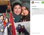 خانم بازیگر ایرانی در کنار مادر جذاب آمریکایی اش (عکس)