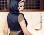 جنجال عکس خواننده زن عرب با روسری و بدنی برهنه!! + عکس