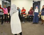 عکس/ آموزش دفاع شخصی به زنان مسلمان در آمریکا