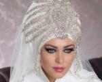 مدل تاج و تور عروس اسلامی 2016