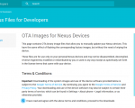 فایل های OTA اندروید همراه با ایمیج های کامل کارخانه برای خانواده نکسوس ارائه شد