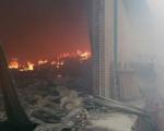 آتش سوزی در کارخانه تولید چینی مشهد