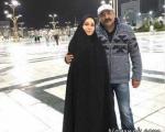 حدیث فولادوند و همسرش در حرم اما رضا (ع) + تصاویر
