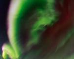رقص نورهای سبز در آسمان سوئد