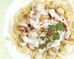 غذای ملل/ آشپزخانه ایتالیایی: فتوچینی با سس سفید و میگو