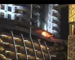 اولین جرقه آتش‌سوزی مهیب در هتل 63 طبقه «العنوان» دبی + تصویر