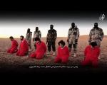 داعش صحنه هایی از قتل پنج نفر را به اتهام جاسوسی برای انگلیس منتشر کرد+فیلم