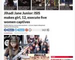 اعدام 5 زن توسط دختر بچه داعشی +عکس
