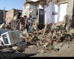 خسارات به منازل و معابر شهر سمنان بر اثر بارش شدید باران