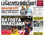 صفحه نخست روزنامه‌های ایتالیایی و انتقاد به 6‌تایی شدن رم مقابل بارسا + عکس