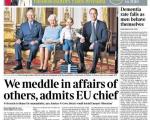 اظهارات رییس كمیسیون اروپا سرخط روزنامه‌های انگلیس در اول اردیبهشت‌ماه