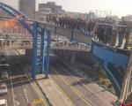 خودکشی زن جوان از روی پل در میدان رسالت تهران + تصاویر