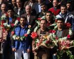 دوستداران کشتی زنجان، دو مربی و سه ملی پوش فخرآفرین استان را به آغوش کشیدند