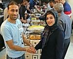 فوتبالیست سرشناس ایرانی و همسرش در مهمانی شبانه
