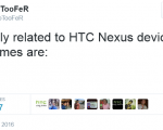 اچ‌تی‌سی دو گوشی جدید نکسوس را در سال ۲۰۱۶ تولید می‌کند (بروز شد)