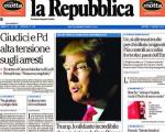 پیروزی ترامپ در انتخابات مقدماتی سرخط روزنامه های ایتالیا/16اردیبهشت