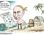 کاریکاتور/ پوتین در جزیره گنج!