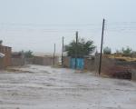 ورود سیلاب به روستاهای شوشتر در استان خوزستان