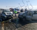 عکس/ صحنه‌های دلخراش از تصادف در جاده اهر-تبریز