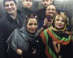 عکس جدید مهران غفوریان و همسرش در یک آسانسور