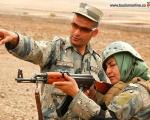 آموزش نظامی کماندوهای زن افغان
