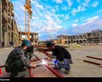 عکس/ آخرین وضعیت عملیات ساخت صحن حضرت فاطمه زهرا (س)