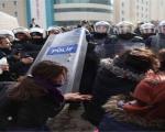 هفتمین روز درگیری پلیس و مردم در آرتوین ترکیه بر سر طلا + فیلم و عکس