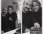 جشن تولد محسن تنابنده در کنار همسرش روشنک + عکس