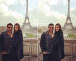 دنی آلوز بازیکن بارسلونا و نامزدش در پاریس + عکس