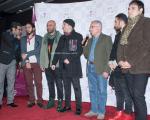 نوید محمدزاده در فرش قرمز فیلم جنجالی لانتوری در روز ششم جشنواره فجر
