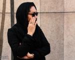 تصویری از نیکی کریمی در مراسم تشییع مرد آرام سینمای ایران