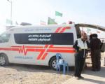 استقرار آمبولانس در جاده های استان ایلام بویژه مسیر تردد زائران حسینی