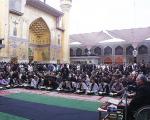 محفل انس با قرآن در ایوان نجف برگزار شد/ اسقبال زائران از تلاوت‌های قاریان ایرانی+عکس