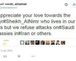 برادر شیخ نمر در مورد  حمله به سفارت‌خانه‌ عربستان واکنش نشان داد+عکس