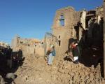 عکس/ بمباران قلعه و شهر تاریخی کوکبان یمن