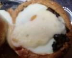 تخم مرغ و اسفناج در نان همبرگر