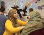 حجاب دختران امریکایی برای همبستگی با مسلمانان + فیلم