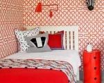 اتاق خواب های قرمز با دکوراسیون شاد کودکانه + تصاویر