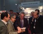 بازدید رئیس‌جمهور اتریش از غرفه ایران در نمایشگاه کتاب وین+عکس
