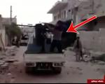 سوتی خنده‌دار داعشیِ بی‌عرضه هنگام شلیک + فیلم و تصاویر