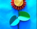 آموزش کاردستی گل آفتابگردان به کودکان (عکس)