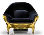 گوناگون/ طراحی صندلی با طلا و مخمل