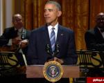 وقتی اوباما به یاد خواننده سیاهپوست زیر آواز می‌زند! + فیلم و تصاویر