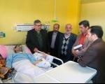 فرماندار هشترود از جانباز ارتش در بیمارستان امام حسین (ع) عیادت كرد