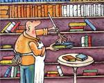 کتاب و کتاب‌خوانی در آثار کارتونیست رومانیایی+تصویر