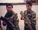 دختران سوری تک تیرانداز بلای جان داعش/ عکس