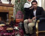 شب یلدا کنار هادی نوروزی و همسرش + عکس