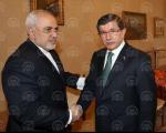 تاکید ظریف و  نخست وزیر ترکیه بر گسترش همکاری های تهران- آنکارا در دوران پساتحریم